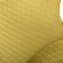 Galway Mustard Velvet Dining Chair Set of 2 by Lavishway | Dining Chairs-37476