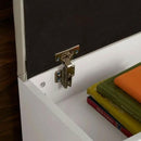 Wooden Grey Shoe Storage Cabinet With Seating by Lavishway | Shoe Cabinets-39030