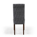 Como Light Grey Linen Dining Chair Set of 2 by Lavishway | Dining Chairs-37790