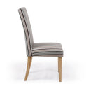 Ridley Duck Egg Stripe Dining Chair Set of 2 by Lavishway | Dining Chairs-37742