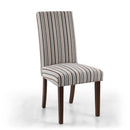 Ridley Duck Egg Stripe Dining Chair Set of 2 by Lavishway | Dining Chairs-37737