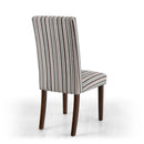 Ridley Duck Egg Stripe Dining Chair Set of 2 by Lavishway | Dining Chairs-37743