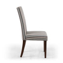 Ridley Duck Egg Stripe Dining Chair Set of 2 by Lavishway | Dining Chairs-37741