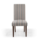 Ridley Duck Egg Stripe Dining Chair Set of 2 by Lavishway | Dining Chairs-37739