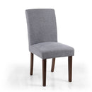 Morton Light Grey Comfy Dining Chair Set of 2 by Lavishway | Dining Chairs-37453