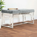 Upholstered Velvet Blush Seat Bench by Lavishway | Benches & Storage Benches-41604