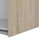 Verona Oak Finish Sliding Wardrobe by Lavishway | Wardrobe-33425