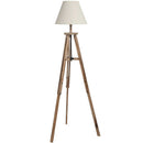Large Wooden Brown Tripod Lamp by Lavishway | Floor Lamps-39741