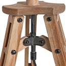 Wooden Tripod Brown Table Lamp by Lavishway | Floor Lamps-39762