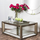 Augustus Mirrored Metallic Coffee Table by Lavishway | Coffee Tables-40129