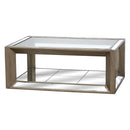 Augustus Mirrored Metallic Coffee Table by Lavishway | Coffee Tables-40130