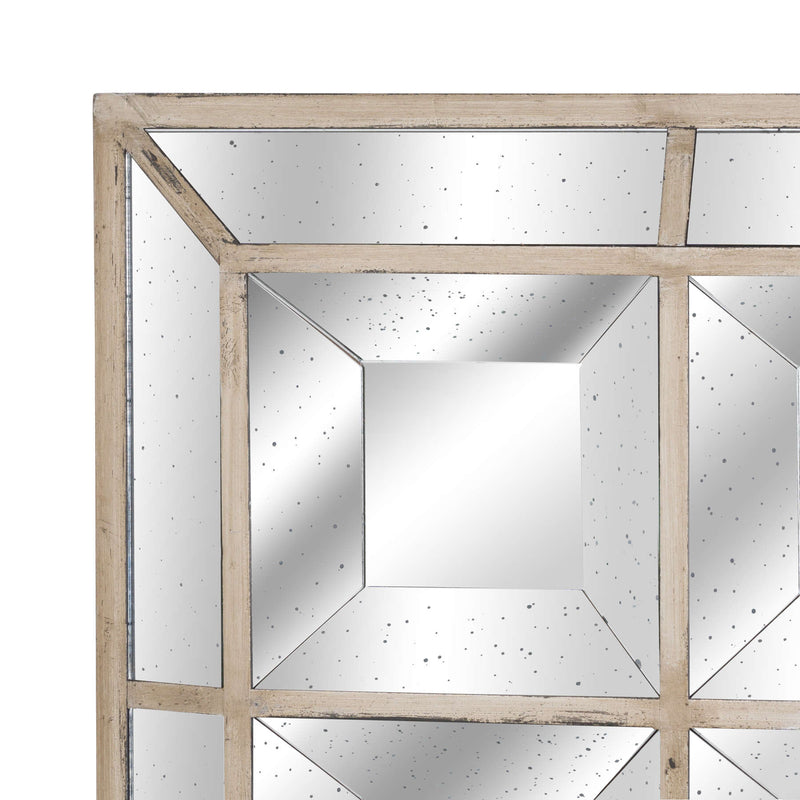 Augustus Modern Square Decorative Wall Mirror by Lavishway | Wall Mirrors-40103