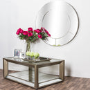 Augustus Metallic Large Circle Wall Mirror by Lavishway | Wall Mirrors-40104