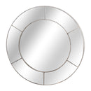 Augustus Metallic Large Circle Wall Mirror by Lavishway | Wall Mirrors-40105