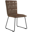 Hamsterley Faux Leather Dining Chair Set of 2 by Lavishway | Dining Chairs-31874