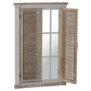 Liberty Wooden Louvered Door Mirror by Lavishway | Wall Mirrors-26701