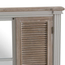 Liberty Wooden Louvered Door Mirror by Lavishway | Wall Mirrors-26703