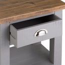 Byland 1 Drawer 1 Shelf Side Table In Grey by Lavishway | Side Tables-40028