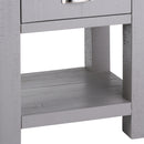 Byland 1 Drawer 1 Shelf Side Table In Grey by Lavishway | Side Tables-40029