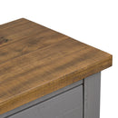 Byland Solid Wood Three Drawer Console by Lavishway | Hallway Console Table-40019