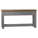 Byland Solid Wood Three Drawer Console by Lavishway | Hallway Console Table-40017