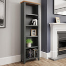 Grantham Oak Top Large Narrow Bookcase by Lavishway | Book Shelves and Cabinets-33956