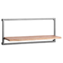 Live Edge Shelf Grey Metal Frame by Lavishway | Book Shelves and Cabinets-26807