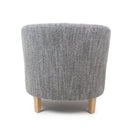 Contemporary Tub Tweed Chair & Stool Set by Lavishway | Bedroom Chairs-27297