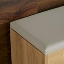 Wooden Grey Shoe Storage Cabinet With Seating by Lavishway | Shoe Cabinets-39035