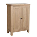 Heirloom 2 Door Oak Finish Shoe Cabinet by Lavishway | Shoe Cabinets-32427