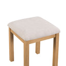 Chunky Oak Dressing Table Stool by Lavishway | Dressing Table Stools-32558