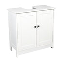 Alaska White Wooden 2 Doors Vanity Unit by Lavishway | Cupboards & Cabinets-30861