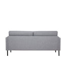 Larvik Fabric 2 Seater Sofa with Black Legs by Lavishway | Fabric Sofas-30373