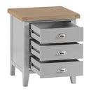 Tattershall Oak Top Bedside Cabinet by Lavishway | Bedside Tables-36018