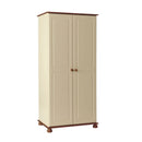 Copenhagen Pine Finish 2 Doors Wardrobe by Lavishway | Wardrobe-30161