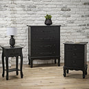 Antoinette Black 4 Drawer Chest by Lavishway | Chest Of Drawers-30845
