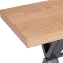 Swellegant Industrial Oak Finish Dining Bench by Lavishway | Dining Benches-32410