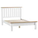 Tattershall Oak Top White Bed Frame by Lavishway | Wooden Beds-35972
