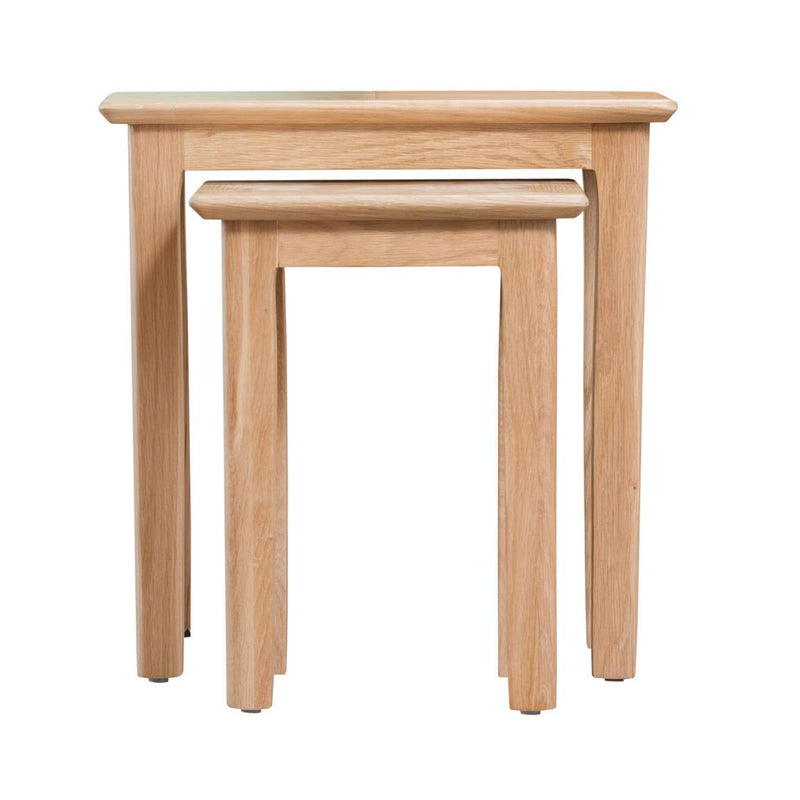 Nordic Classic Oak Nest Of 2 Table by Lavishway | Nest of Tables-32233