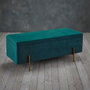 Lola Velvet Storage Ottoman Bench by Lavishway | Benches & Storage Benches-35676