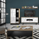 Brolo Walnut Finish Coffee Table by Lavishway | Coffee Tables-30238