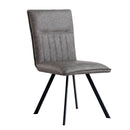 Contemporary Faux Leather Grey Dining Chair by Lavishway | Dining Chairs-32887
