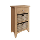 Guildford Solid Oak 1 Drawer Cabinet by Lavishway | Hallway Cabinets-32072