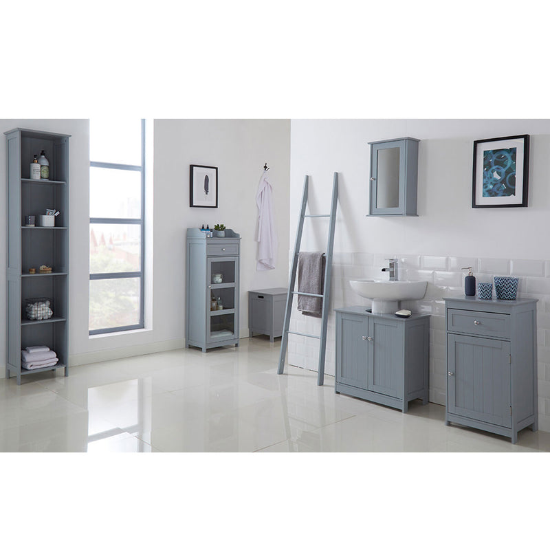 Alaska Wooden Mirrored Wall Cabinet by Lavishway | Cupboards & Cabinets-30877