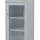 Alaska Grey 1 Glass Door Bathroom Cabinet by Lavishway | Cupboards & Cabinets-30893