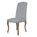 Luxury Natural Fabric Dining Chair Set of 2 by Lavishway | Dining Chairs-31116