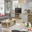 Cotswold Grey 1 Drawer Coffee Table by Lavishway | Coffee Tables-35431