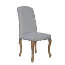 Luxury Natural Fabric Dining Chair Set of 2 by Lavishway | Dining Chairs-31115