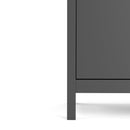 Madrid Matt Black Wooden 2 Doors Sideboard by Lavishway | Sideboards-29951