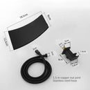 Matte Black Tap & Waterfall Rain Wall Shower by Lavishway | Bathtub Faucets-49697